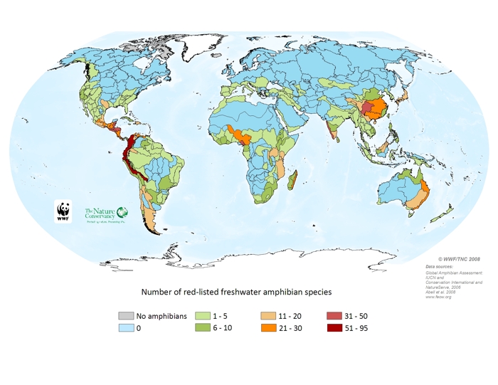 Threatened freshwater amphibians